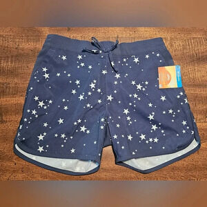 Columbia Girl's Omni-Shade 50 UPF Sandy Shores Stars Board Shorts Size M NWT